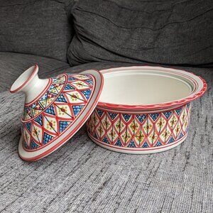 Poterie Slama vintage tureen, made in Tunisia